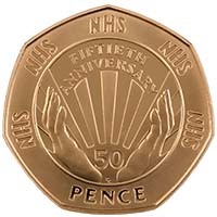 UKNHSGP 1998 NHS 50p Gold Proof Thumbnail