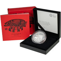 UKP19SP 2019 Lunar Year Of The Pig One Ounce Silver Proof Coin Thumbnail