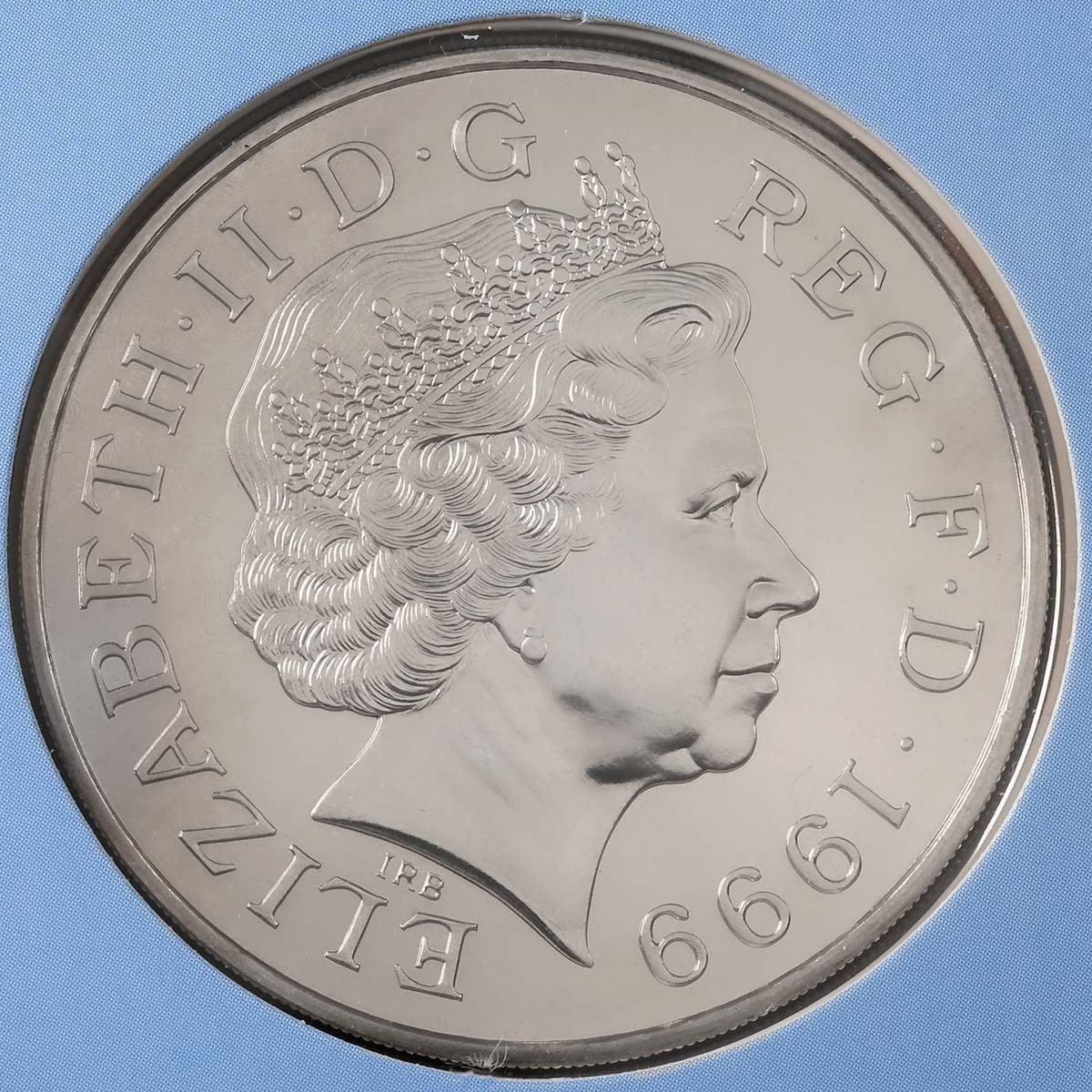 1999 Princess Diana Memorial £5 Crown BU in Folder Obverse