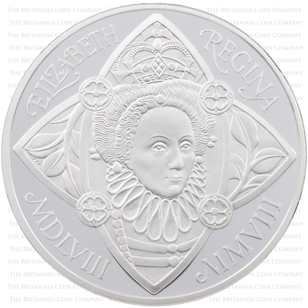 2008 Elizabeth I £5 Piedfort Silver Proof | Royal Mint Crown