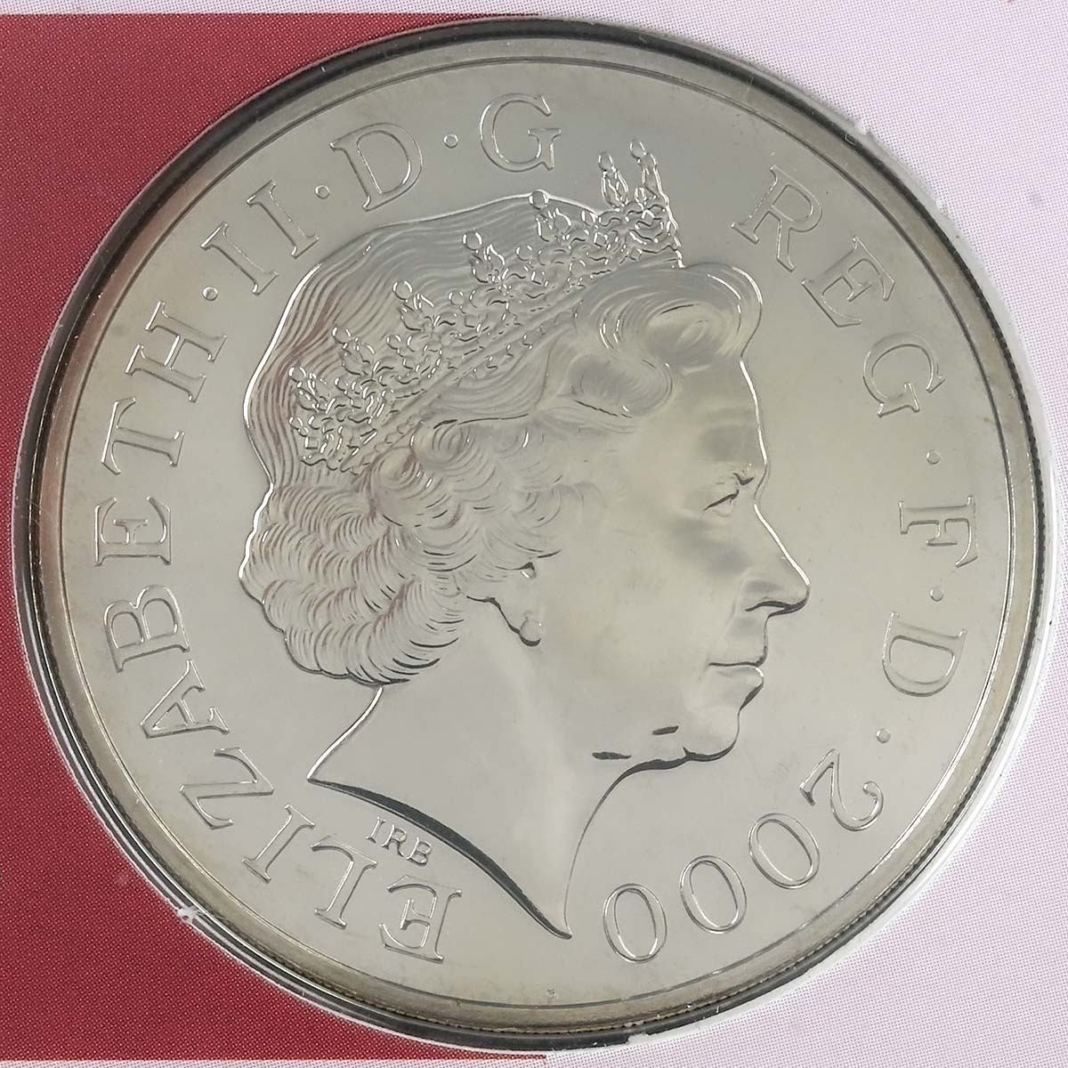 2000 Queen Mother 100th Birthday £5 Crown Brilliant Uncirculated Obverse