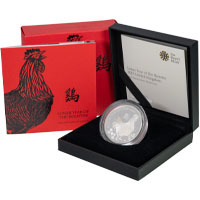UKR17SP 2017 Lunar Year Of The Rooster One Ounce Silver Proof Coin Thumbnail