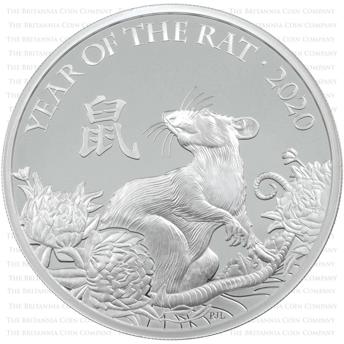 UKR20SP 2020 Lunar Year Of The Rat One Ounce Silver Proof Coin Reverse