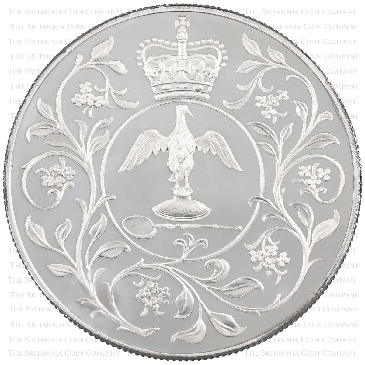 1977 Silver Jubilee 25p Crown Silver Proof Reverse