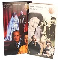 UKSWBU 1997 Golden Wedding £5 Crown BU in Folder Thumbnail