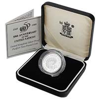 1995 Nations United for Peace £2 Piedfort Silver Proof Thumbnail