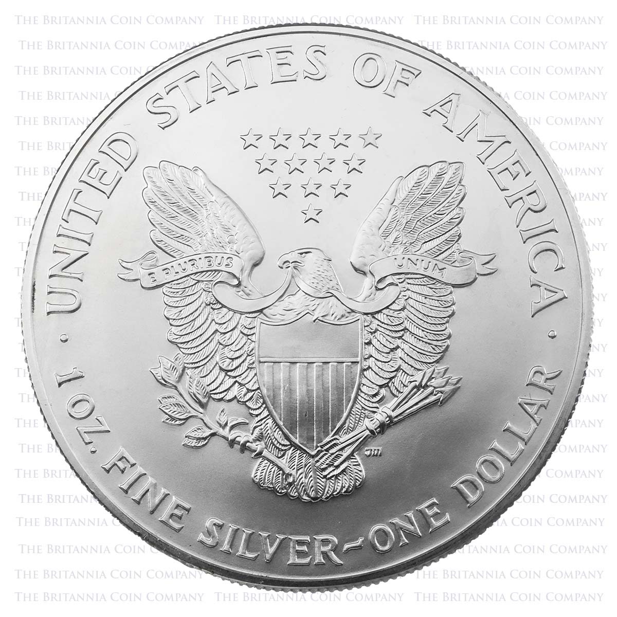 US01AES1 2001 American Eagle One Ounce Silver USA Bullion Coin reverse design