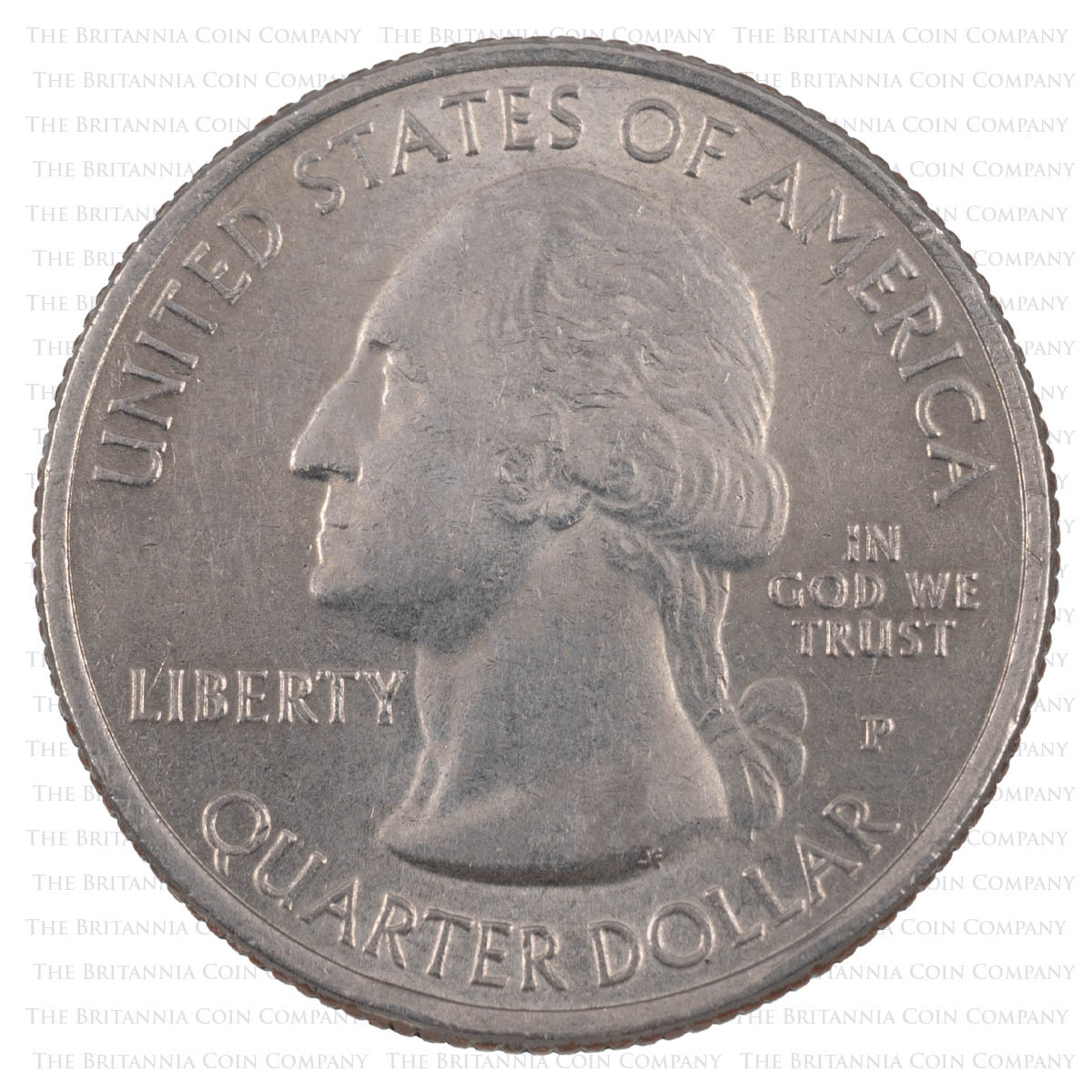 Circulating obverse of the US10MHQ 2010 Mount Hood Quarter Dollar America The Beautiful USA Coin