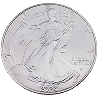 US24AES1 2024 American Eagle One Ounce Silver United States Bullion Coin thumbnail image