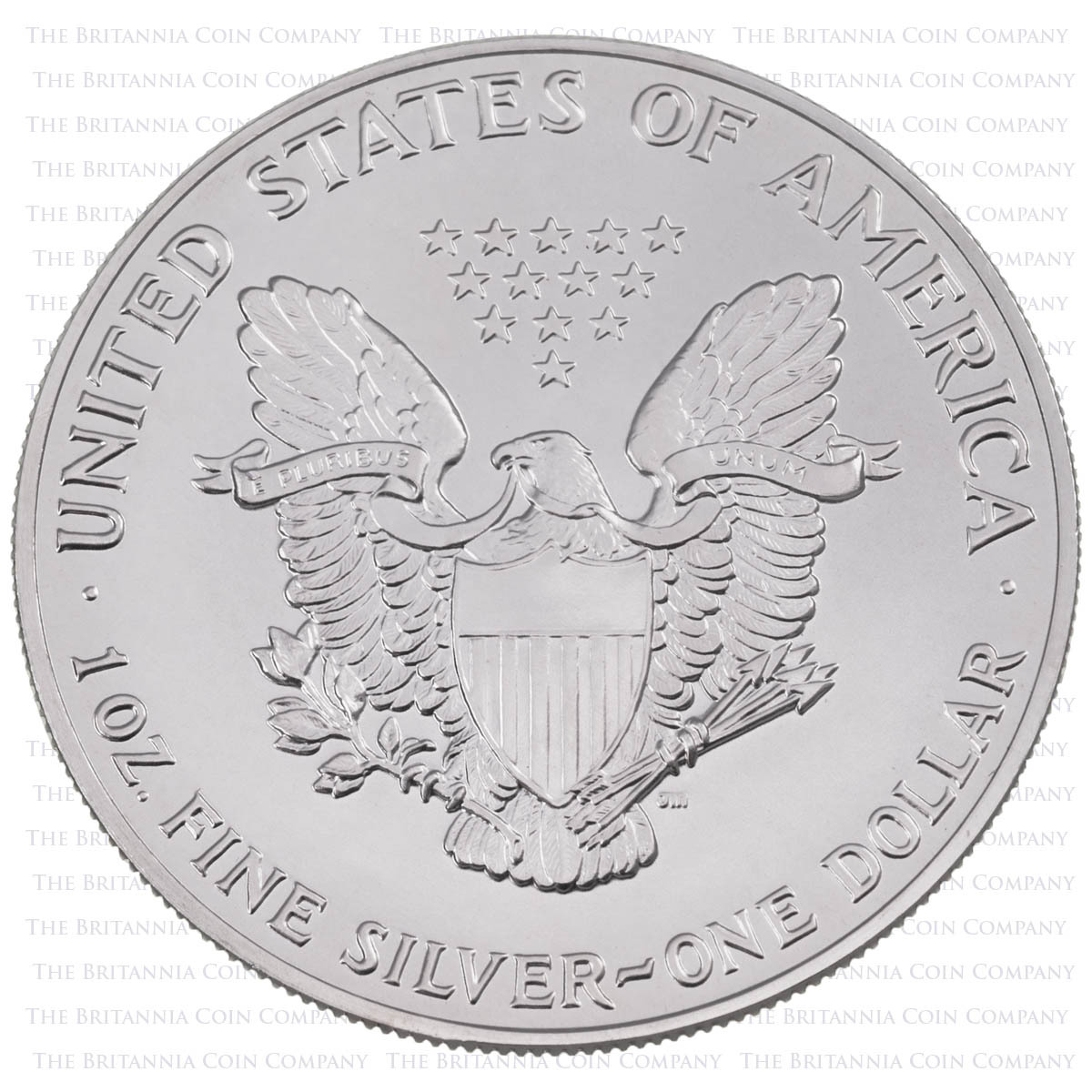US92AES1 1992 American Eagle One Ounce Silver United States Bullion Coin reverse design image
