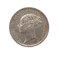1885 Victoria Sixpence A5 Young Head Thumbnail
