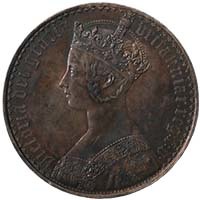 1847 Queen Victoria Gothic Crown Unidecimo About Uncirculated Thumbnail