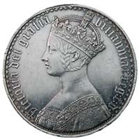 1847 Queen Victoria Gothic Crown Unidecimo Extremely Fine Thumbnail