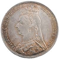 1892 Victoria Shilling Jubilee Head Thumbnail