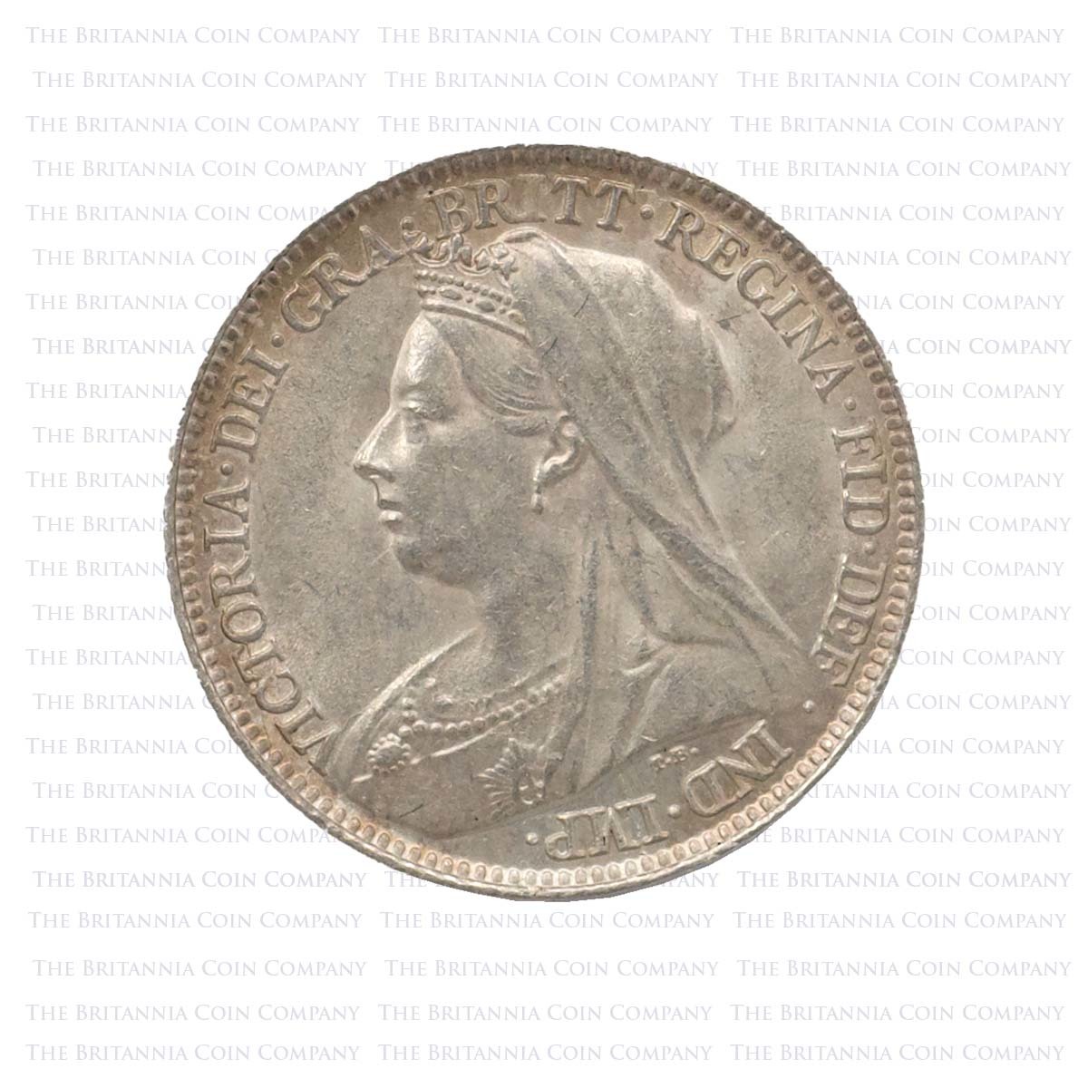 1894 Victoria Sixpence Jubilee Head Obverse