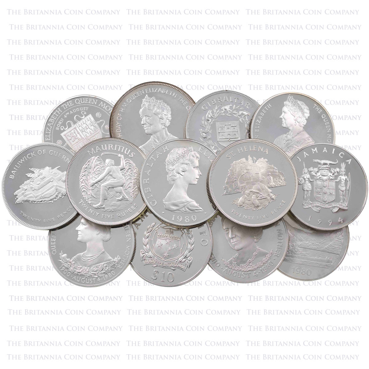 925 Sterling Silver Proof World Crown Sized Coins (Best Value) PIle