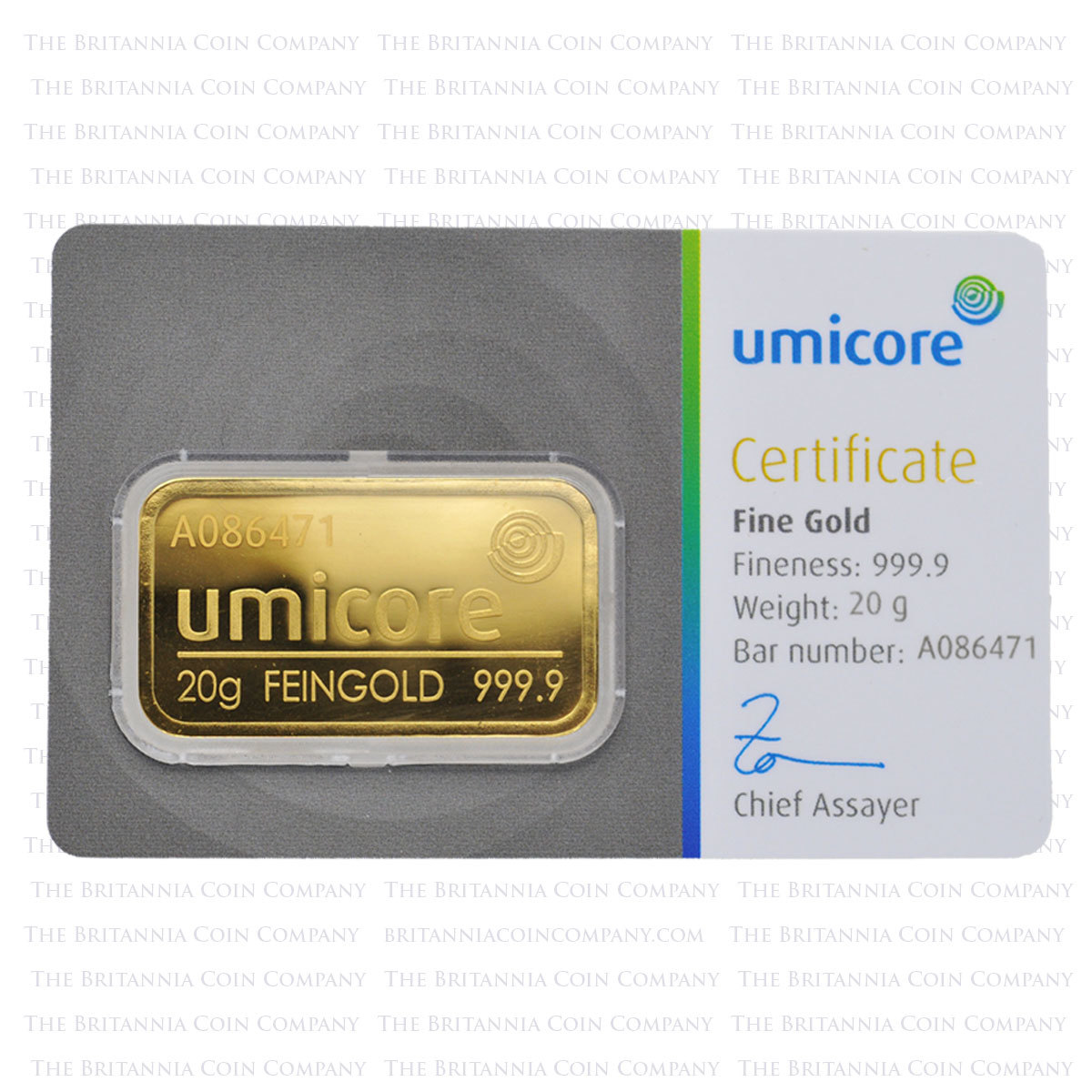 Umicore 20g Gold Bar
